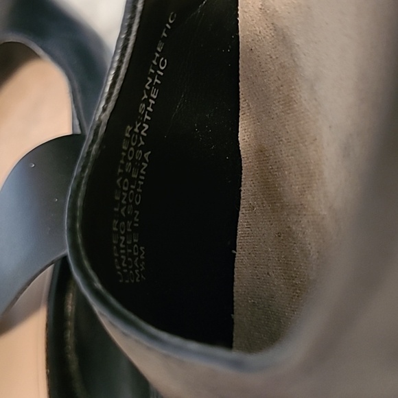 Banana Republic Black Leather Pointed Toe Mary Jane Mules Slides Flats Wmns 7.5 - Picture 4 of 10